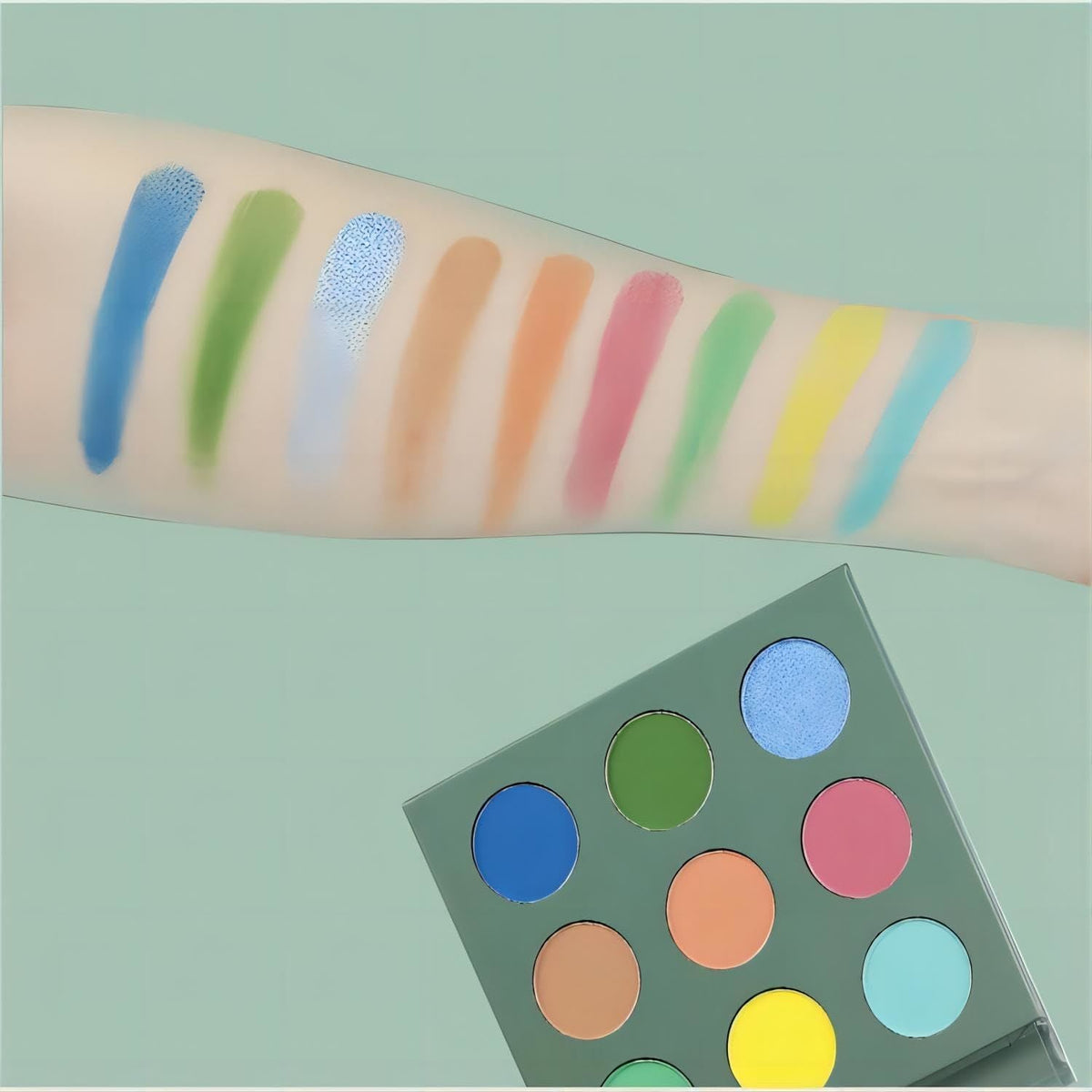 9-Color Summer Oil Painting Garden Eyeshadow Palette for Eyes Cruelty-Free - Premium Eye Shadow from Doba - Just $13! Shop now at Ida Louise Boutique