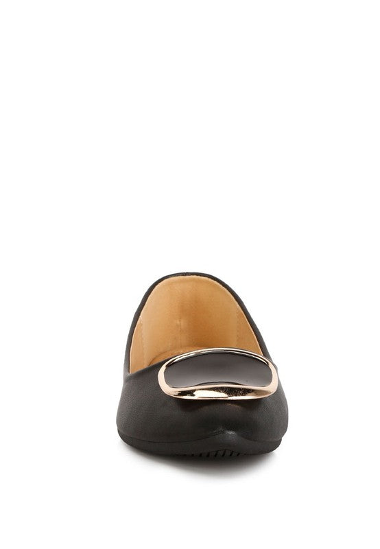Karder Brooch Detail Ballet Flats - Premium  from Rag Company - Just $48! Shop now at Ida Louise Boutique