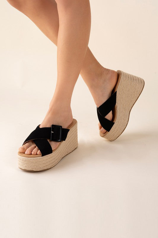 Manta Espadrille Platform Slides Sandals - Premium Sandals from Fortune Dynamic - Just $48! Shop now at Ida Louise Boutique