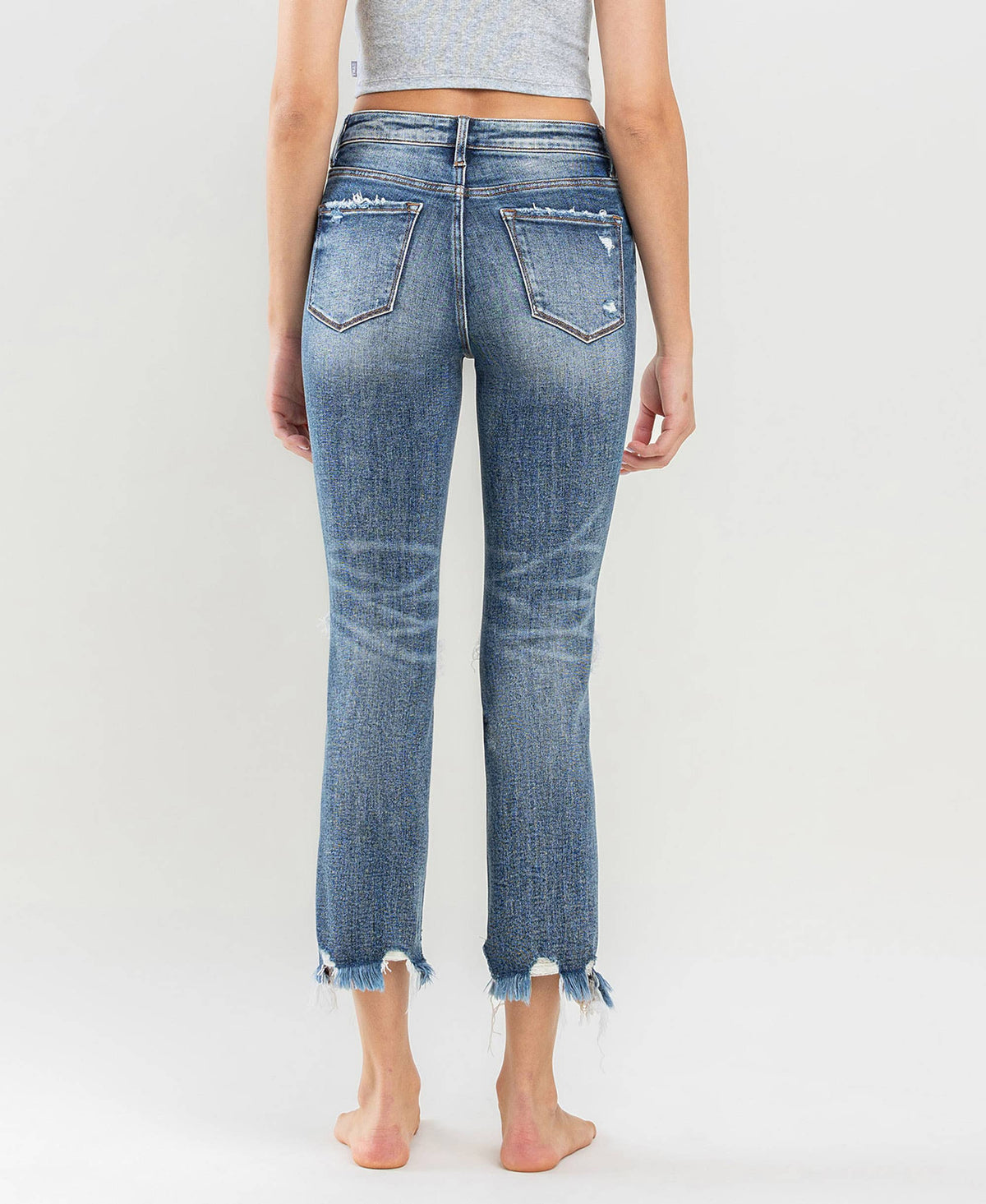 High Rise Slim Straight Jeans - Premium Jeans from Lovervet by VERVET - Just $74.90! Shop now at Ida Louise Boutique