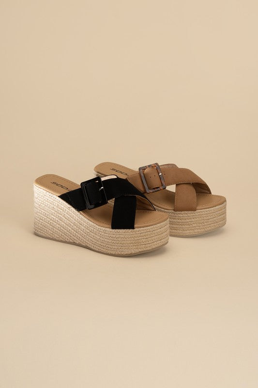 Manta Espadrille Platform Slides Sandals - Premium Sandals from Fortune Dynamic - Just $48! Shop now at Ida Louise Boutique