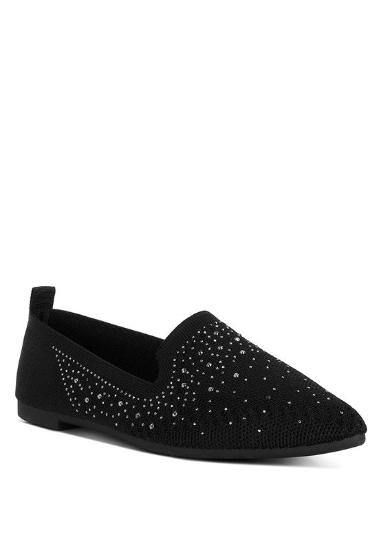 Abedi Rhinestone Embellished Pull Tab Loafers - Premium Loafers from Rag Company - Just $52! Shop now at Ida Louise Boutique