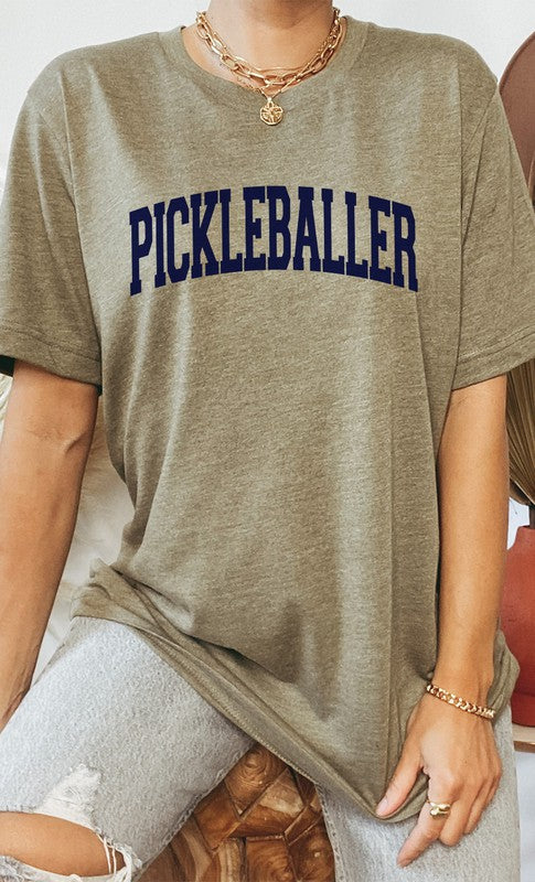 Varsity Pickleball Pickleballer Graphic Tee - Premium  from Kissed Apparel - Just $36! Shop now at Ida Louise Boutique