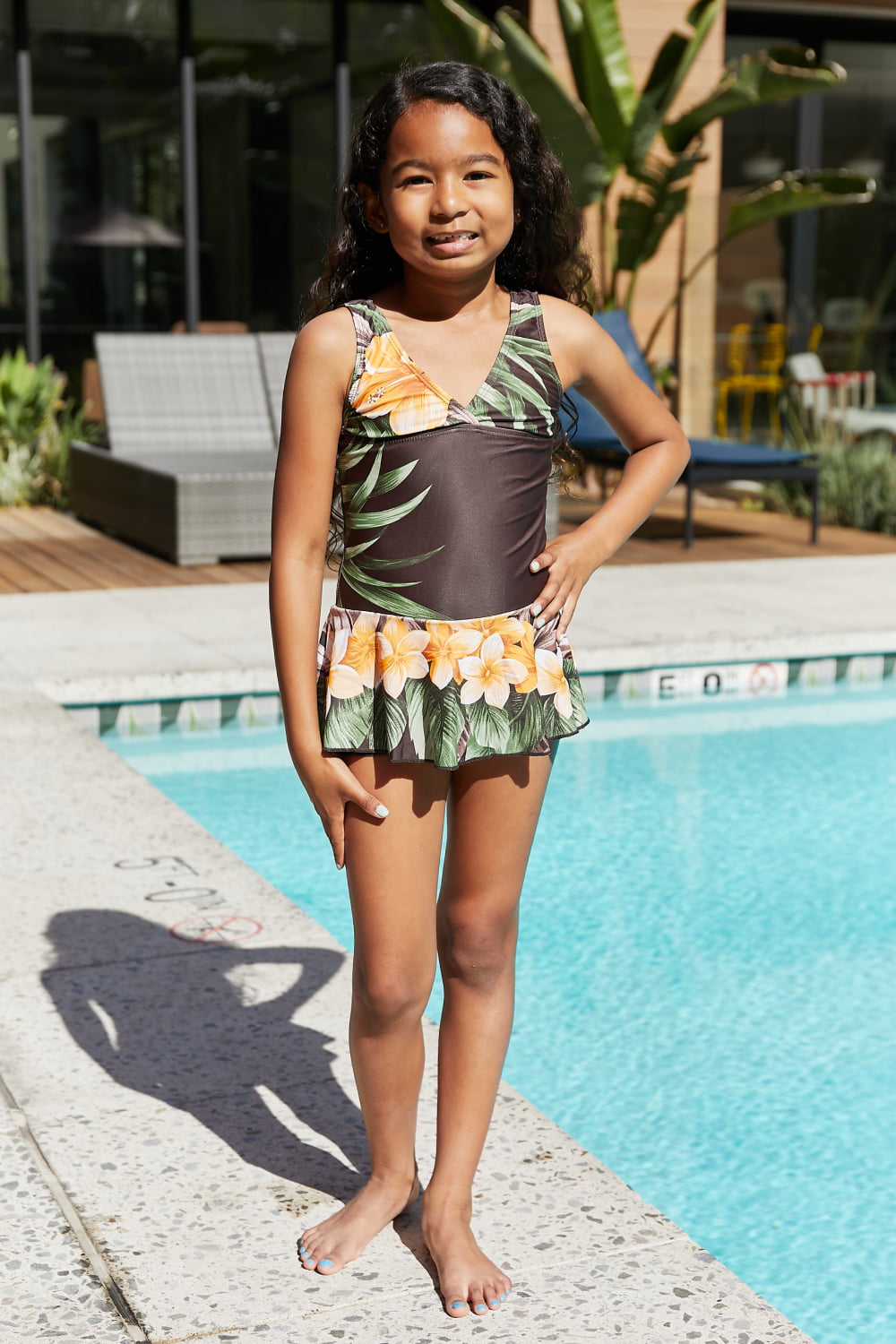 Marina West Swim Clear Waters Swim Dress in Aloha Brown - Premium Swimwear from Trendsi - Just $37! Shop now at Ida Louise Boutique