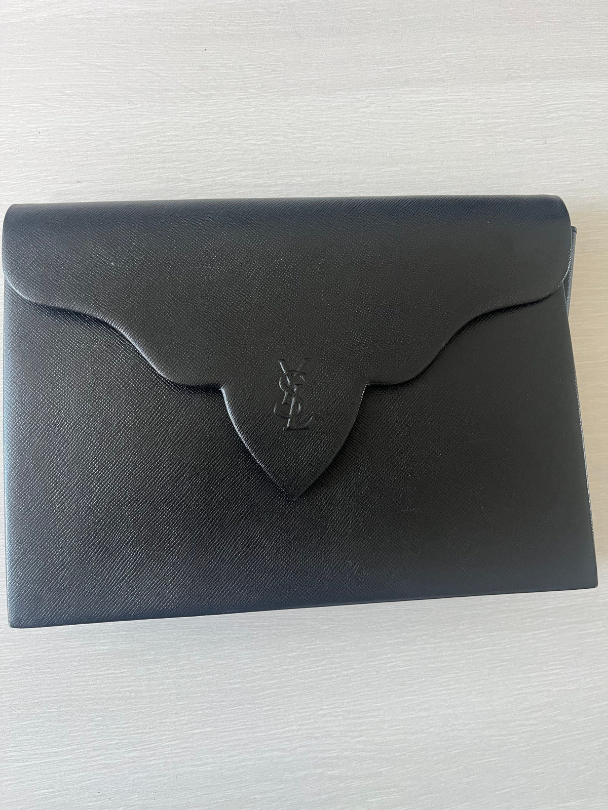 YSL BLACK CLUTCH