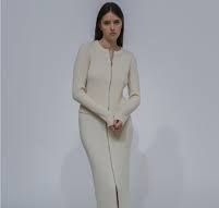 ROSETTA GETTY LLC - IVOR ZIP UP MAXI SKIRT