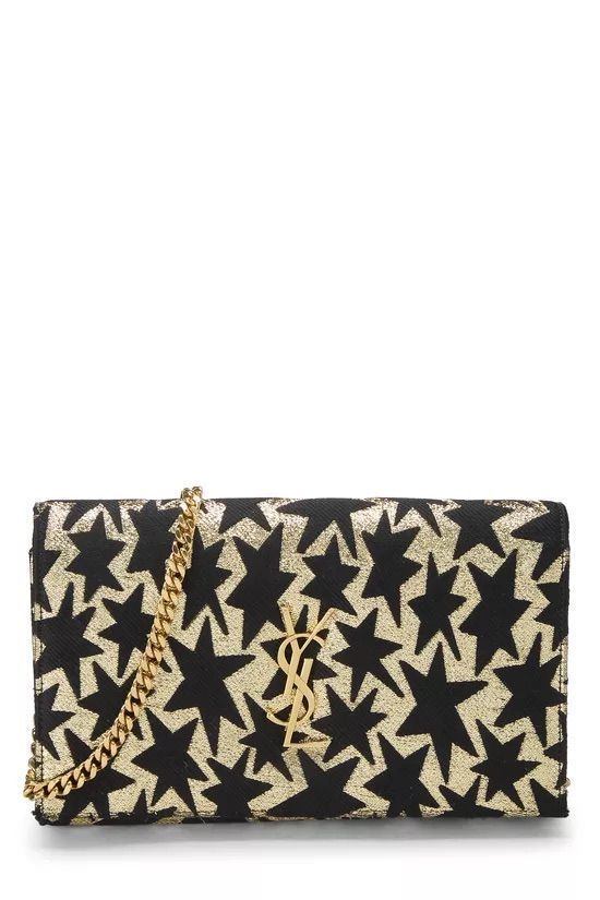 Saint Laurent Monogram Stats Wallet on a Chain