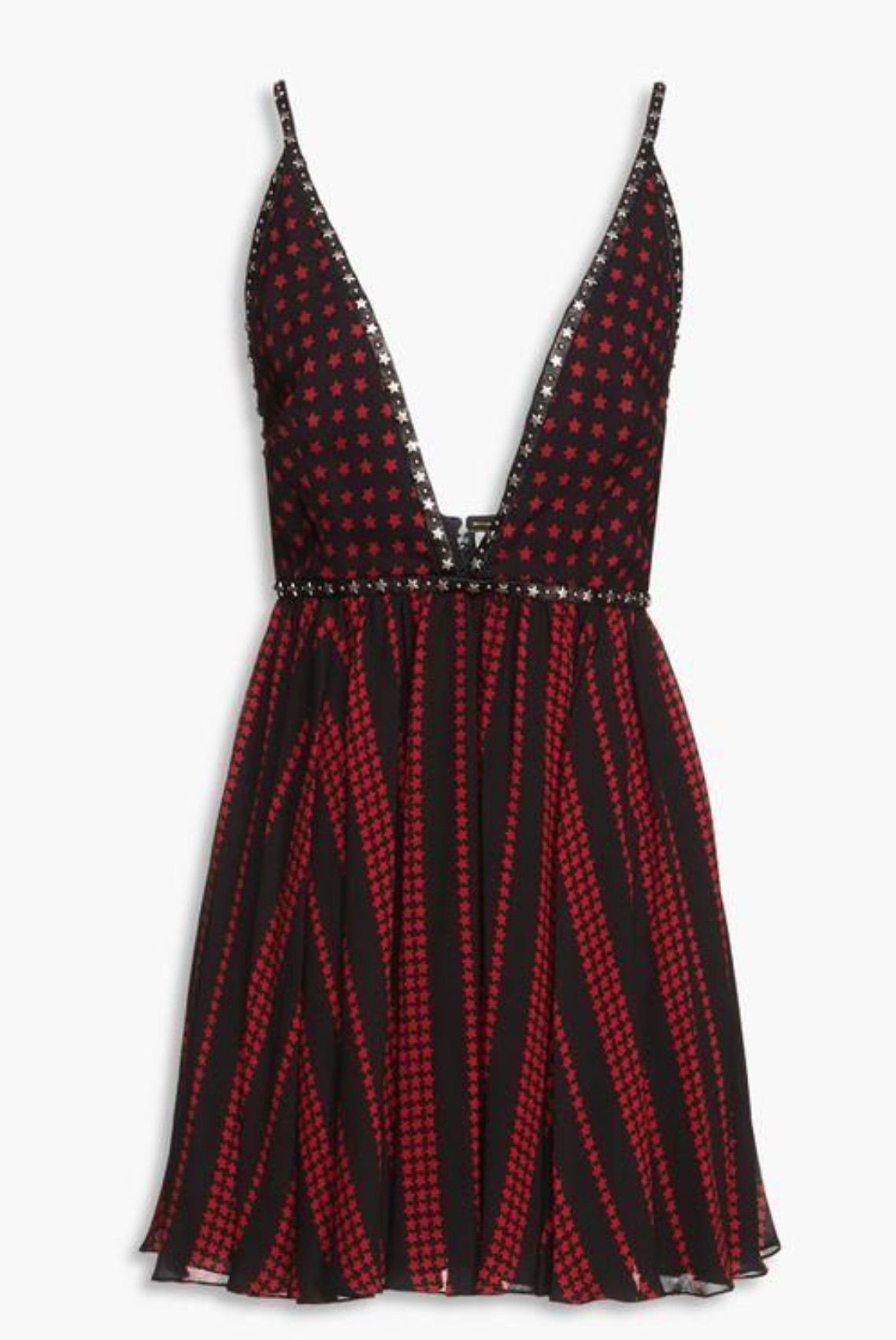 SAINT LAURENT STAR MINI DRESS