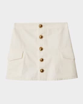 BURBERRY  Cotton Mini Skirt
