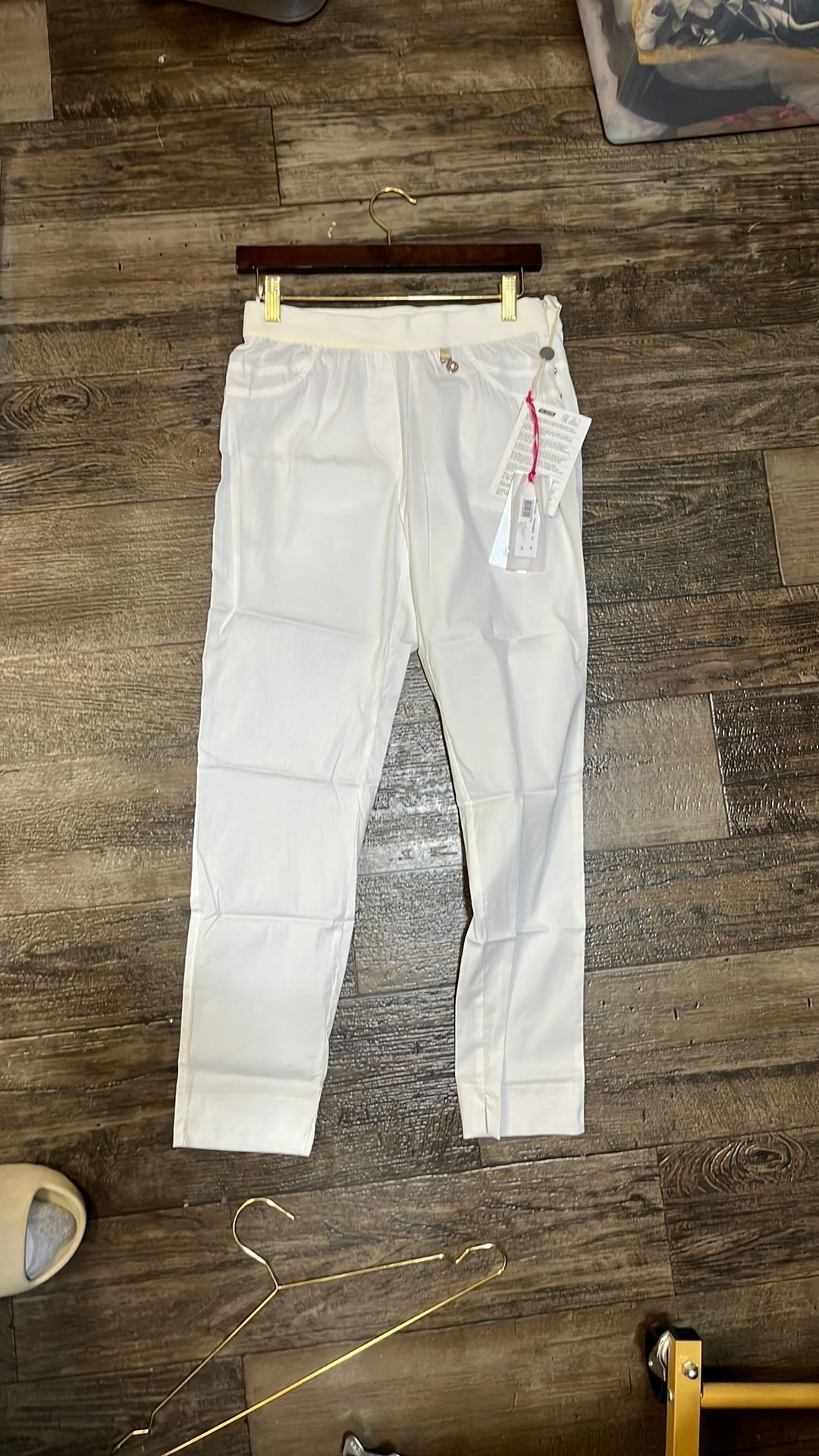 VIA DELLE PERLE WHITE PANTS