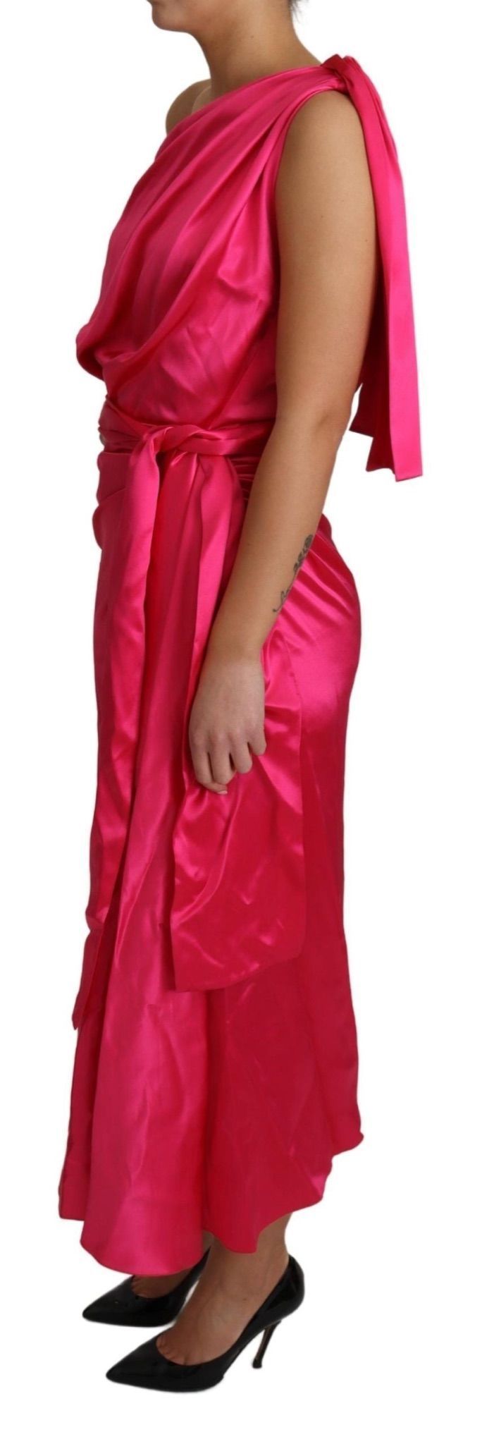 Dolce Pink drape Dress