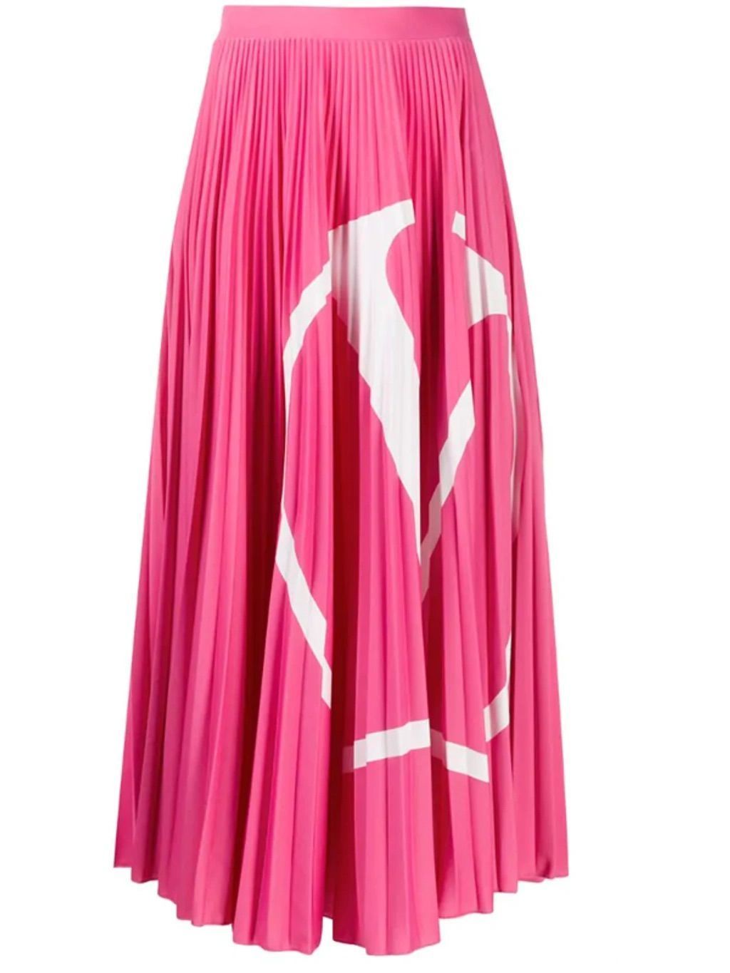Valentino Pjnk Logo Skirt