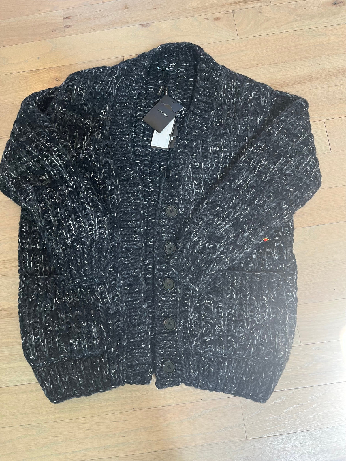DOLCE & GABANNA GREY CARDIGAN