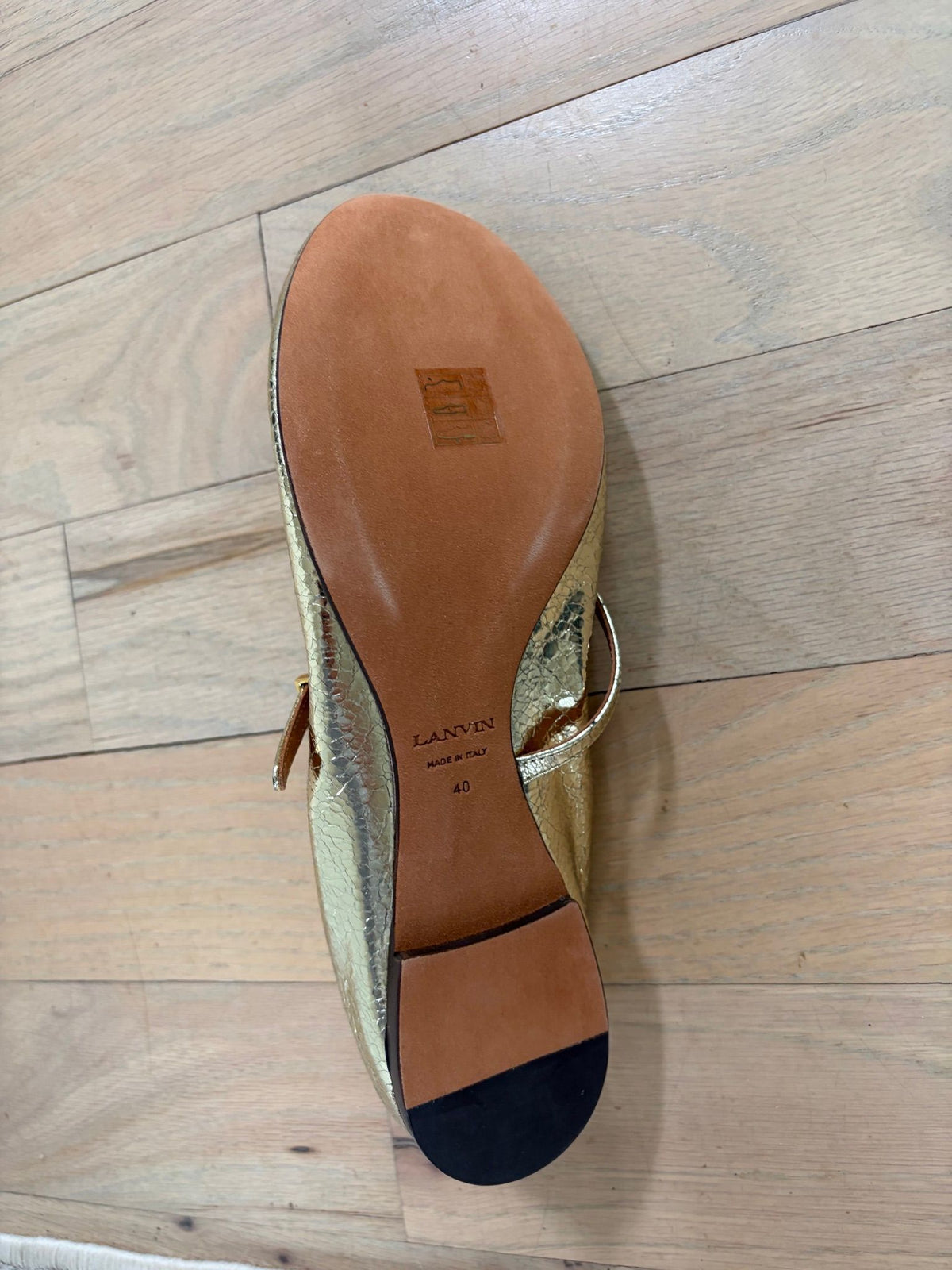 Lanvin gold, ballet shoes