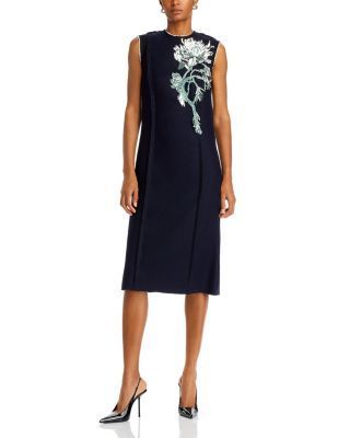 JASON WU - FLORAL EMBROIDERED MIDI DRESS