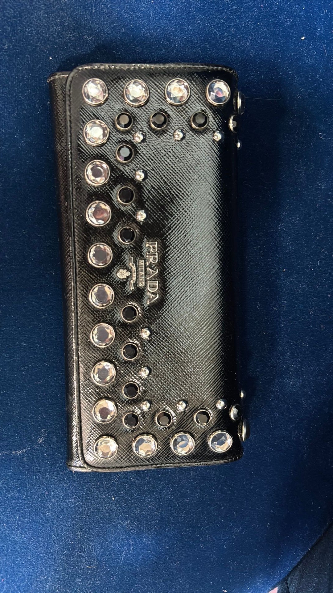Prada Saffiano Crystal WOC