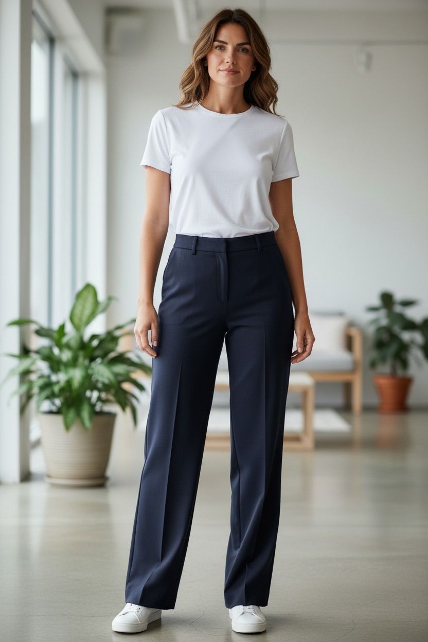Gucci Uniform Black Straight Leg Dress Pants Trousers Women Size 44 NEW