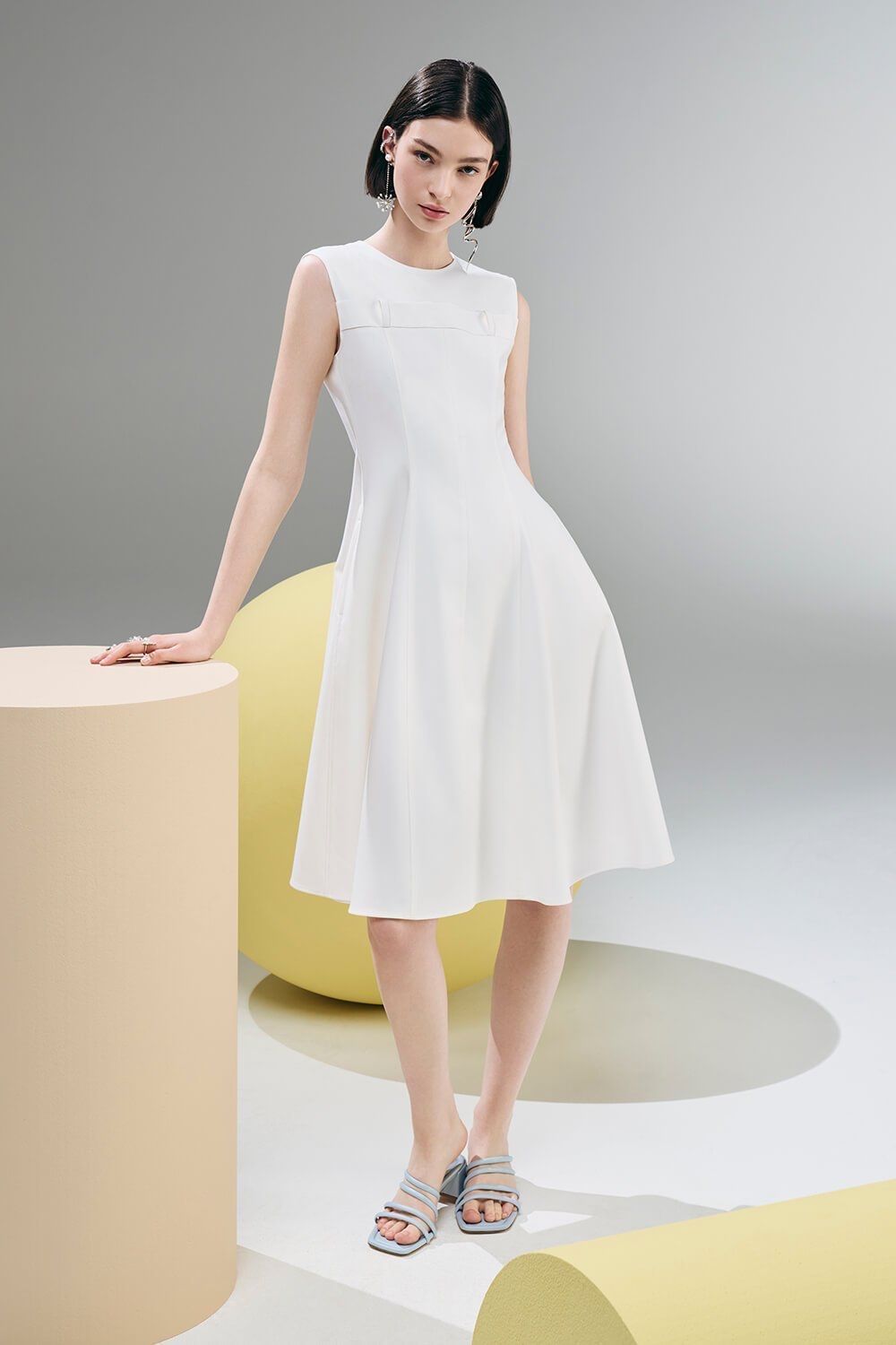 ADEAM RESORT WHITE DRESS