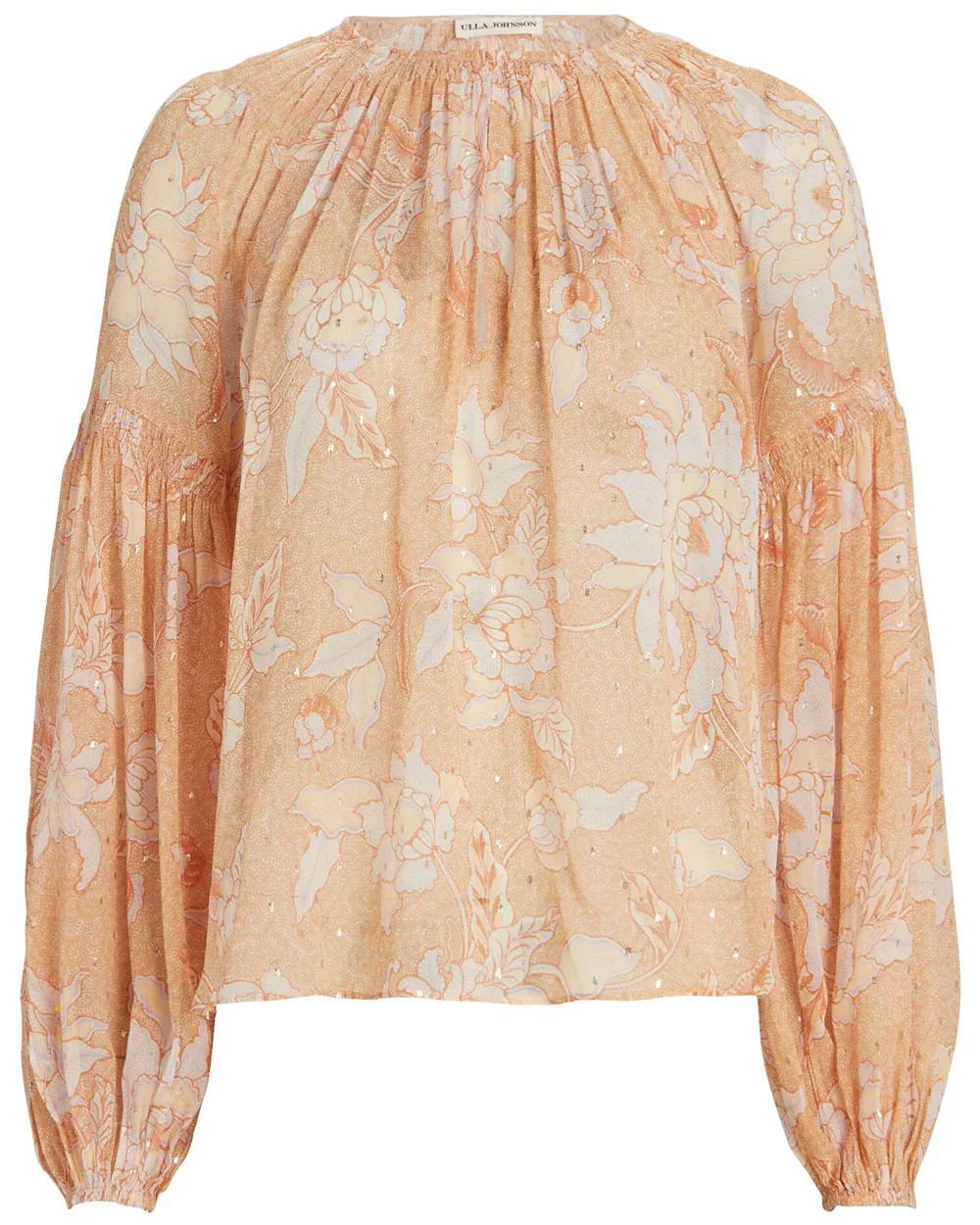 ULLA JOHNSON SILK BELLITA BLOUSE