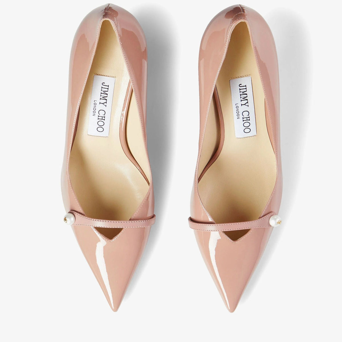 2 JIMMY CHOO BEIGE ROSALIA HEEL