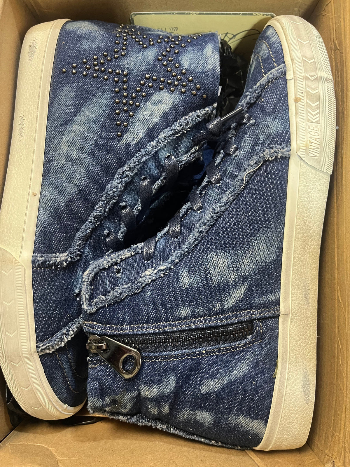 VINTAGE HAVANA DENIM HIGH TOPS