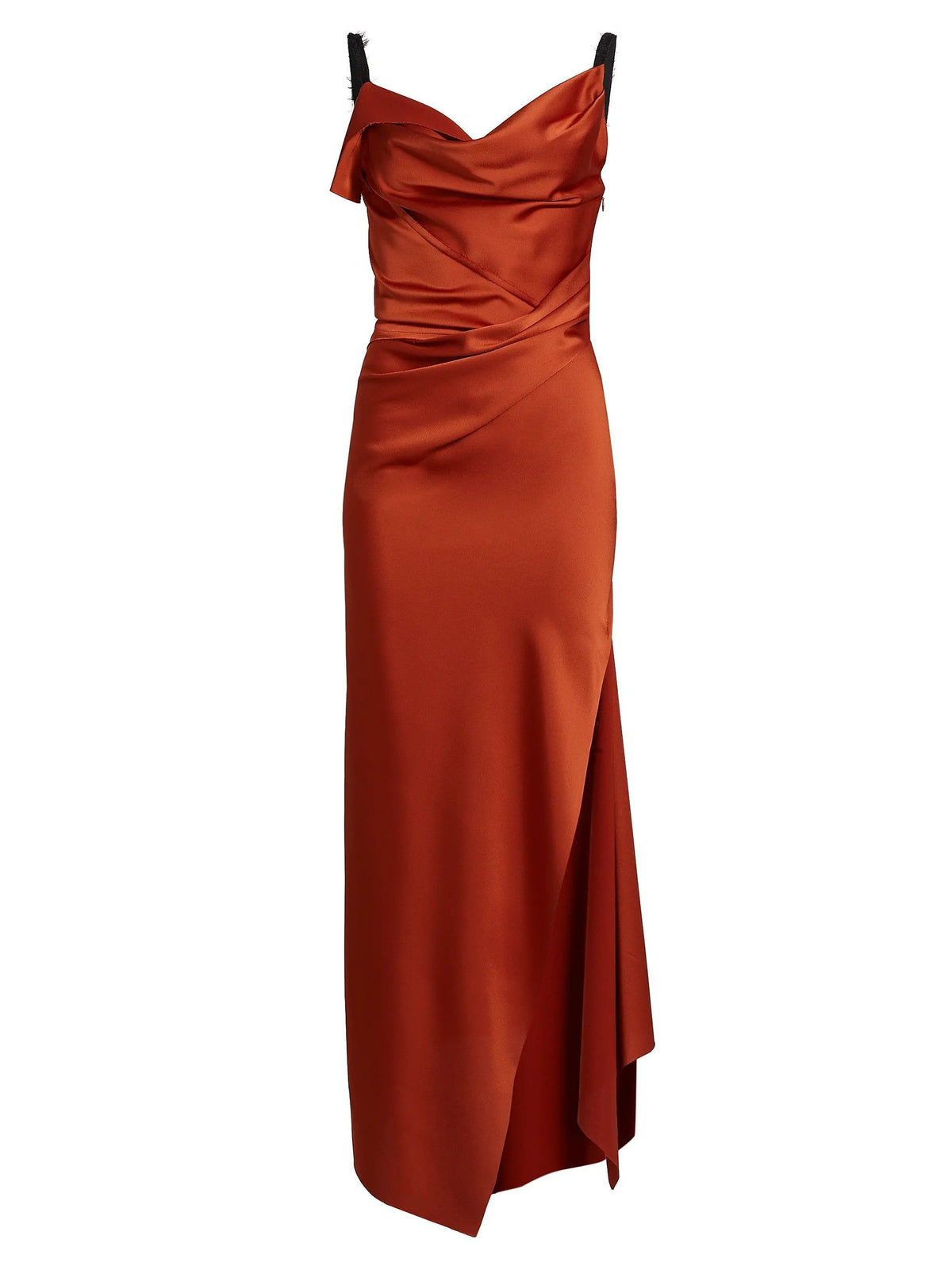 JASON WU - DRAPED SATIN MIDI SLIP DR
