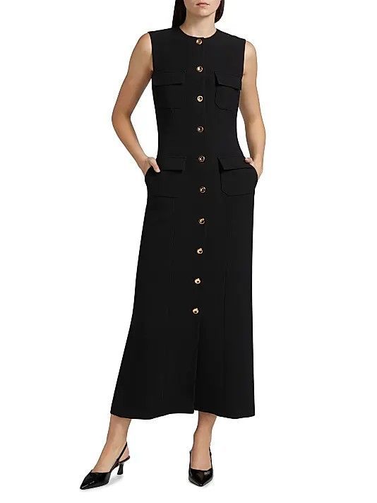 BRANDON MAXWELL - CORINNE 4 PCKT DRESS