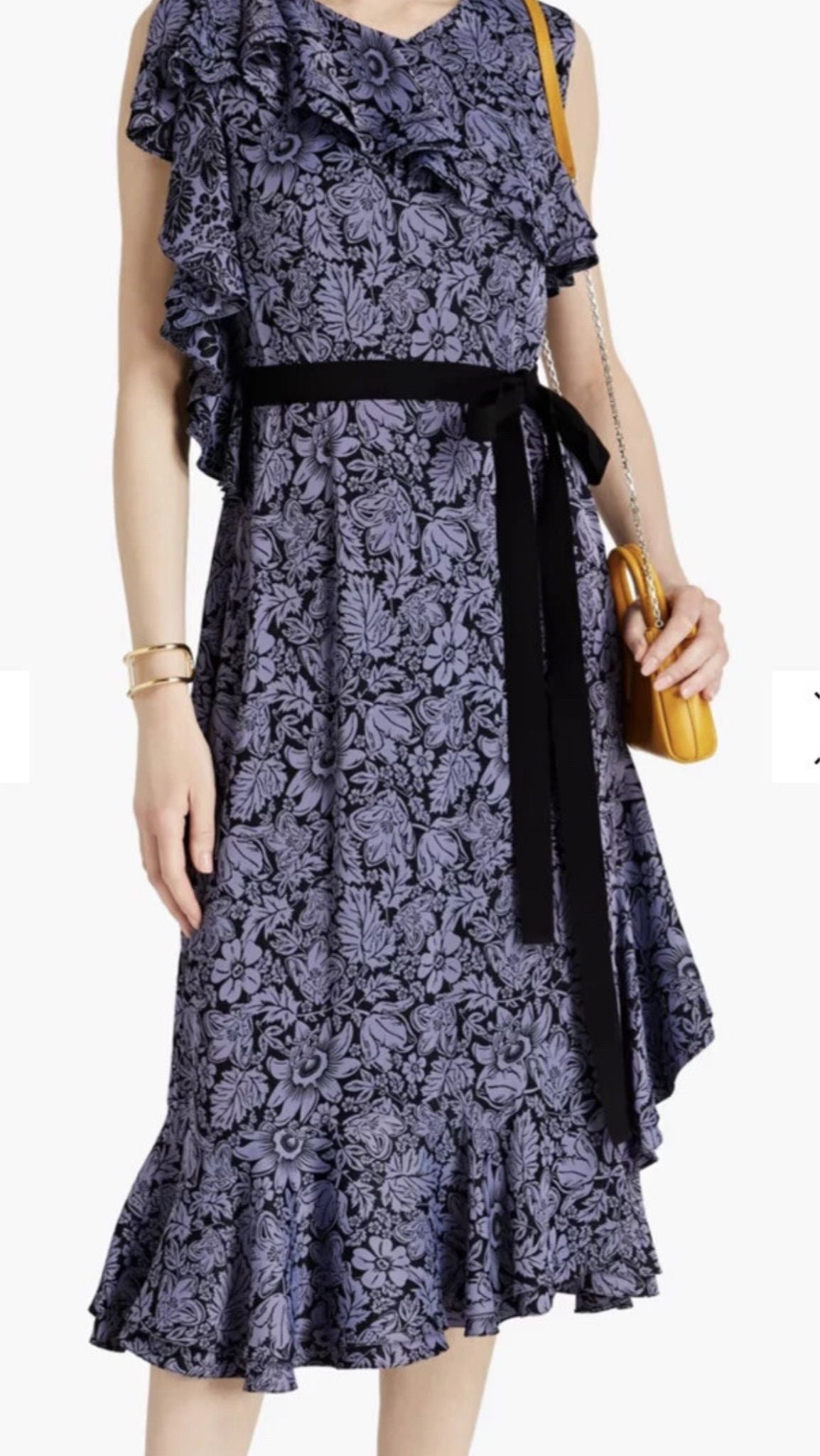 ERDEM BLUE FLORAL DRESS