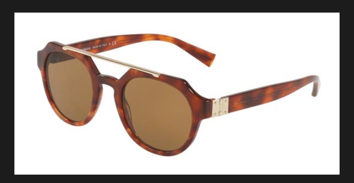 Dolce & Gabbana Chic Brown Wayfarer Women's Sunglasses