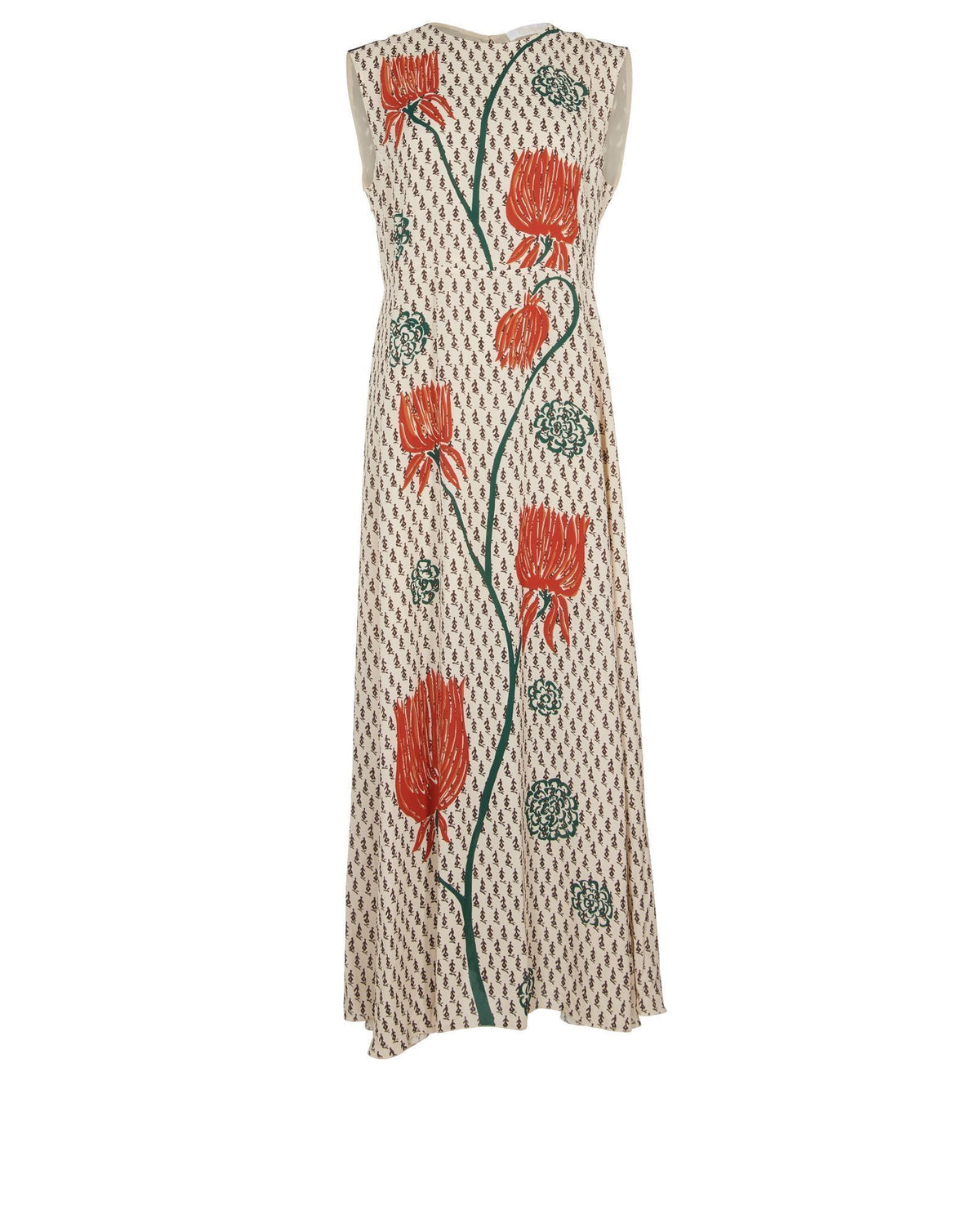 CHLOE TULIP PRINT CREPE DRESS