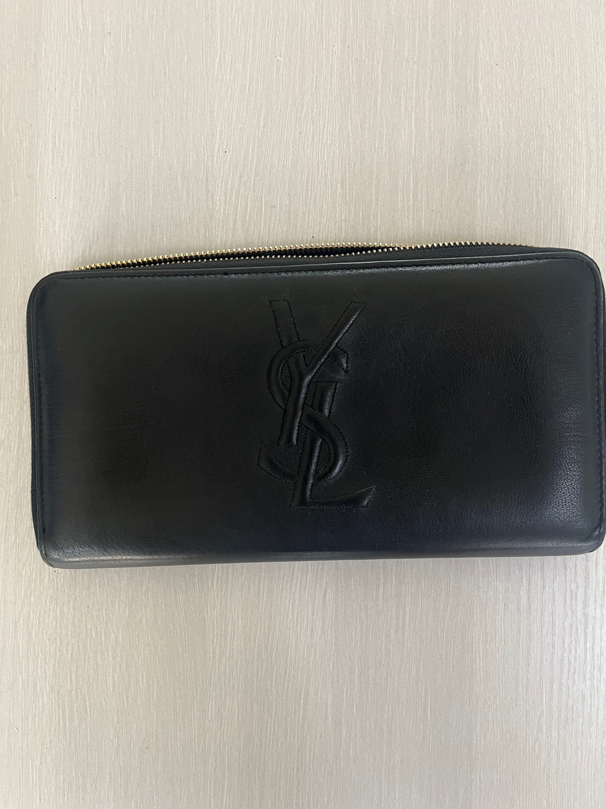 YSL LARGE WALLET BLACK
