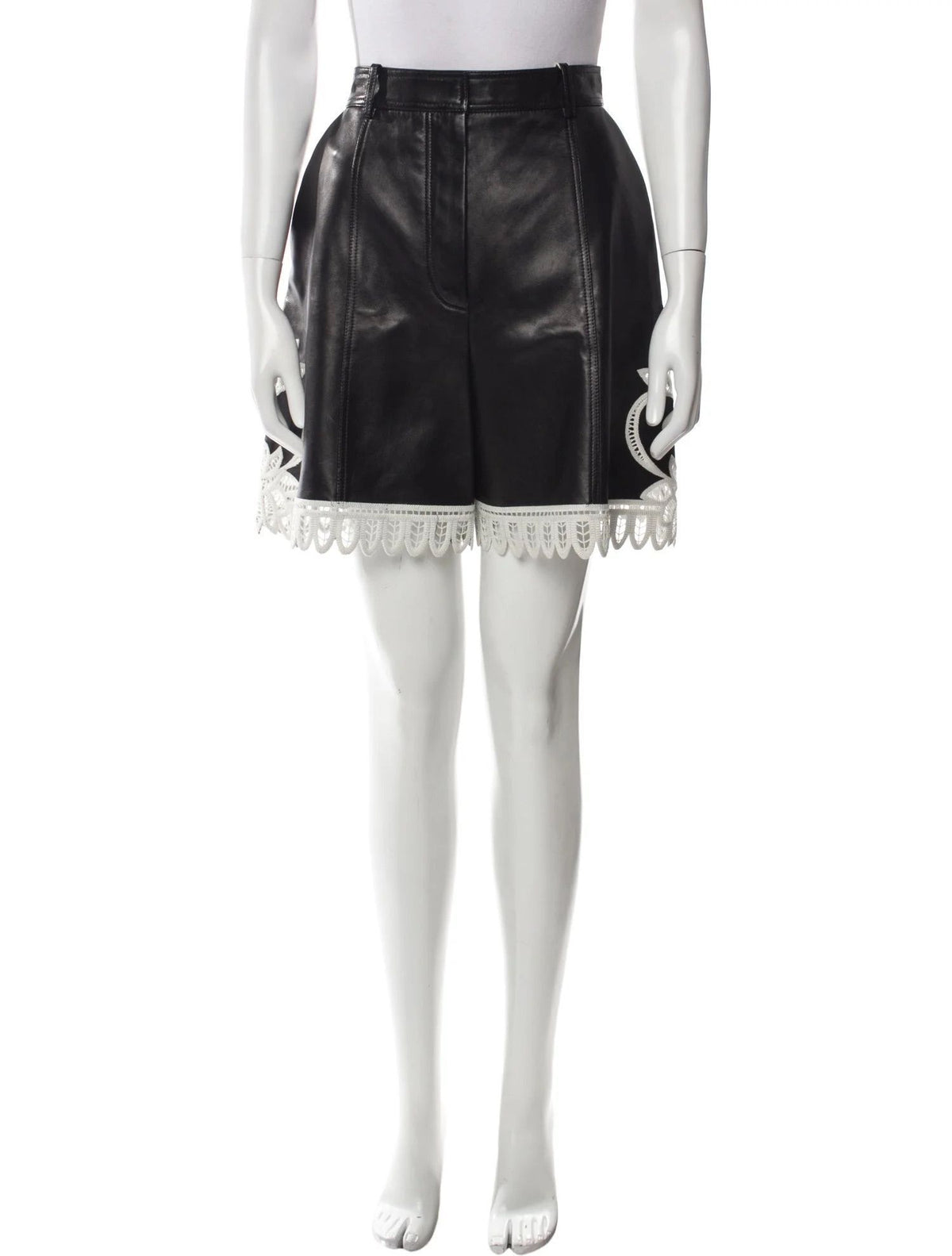 Alexander McQueen Leather Shorts