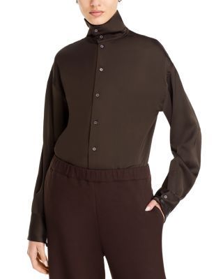 FABIANA FILIPPI  - CAMICIA IN RASO DI VISCOS