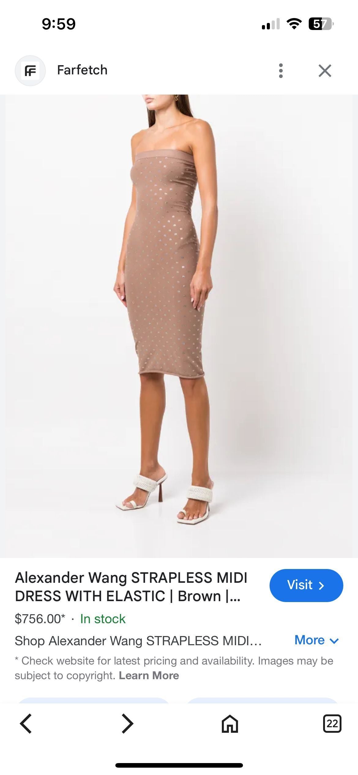 ALEXANDER WANG EMBELLISH DRESS