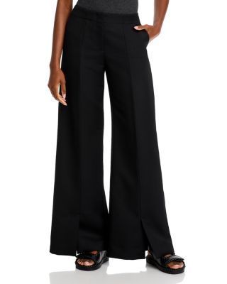ROSETTA GETTY - BLACK VENT HEM PANT
