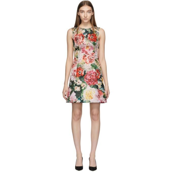 Dolce and Gabbana Multicolor Floral Peonies Dress