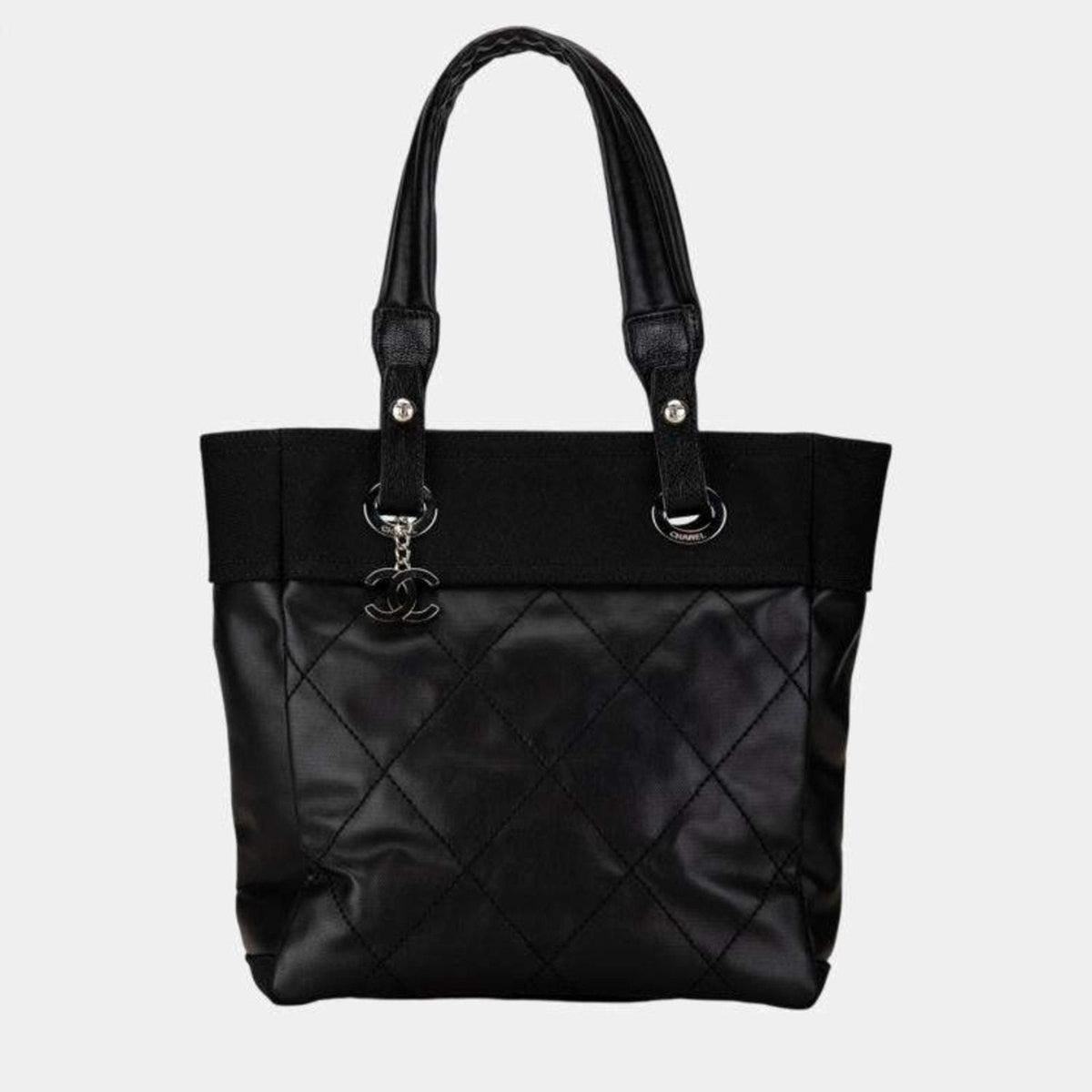 CHANEL BLACK PARIS BLARRITZ TOTE BAG