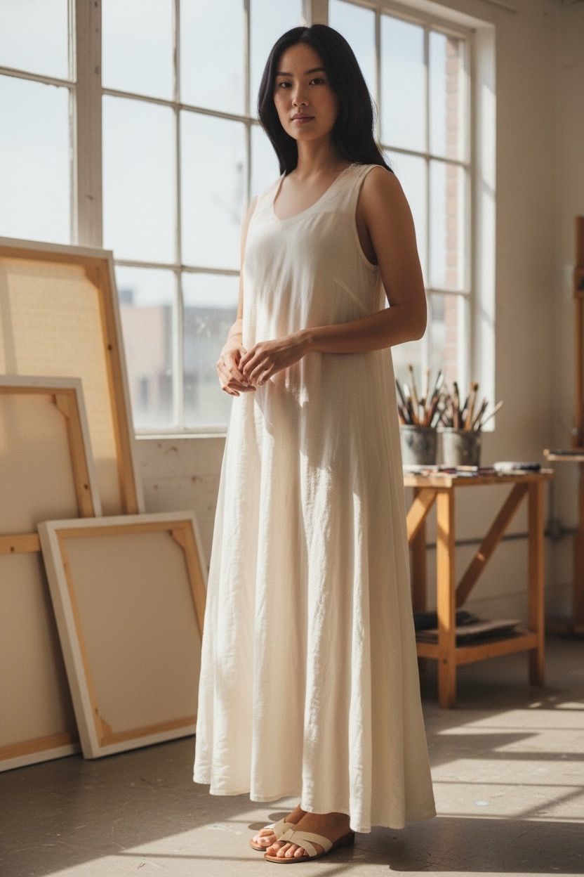 Khaki Beige Maxi Dress, photo 1