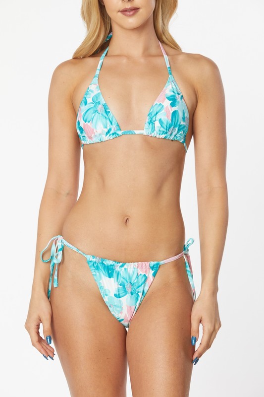 TWO PIECE Tropical Floral Print - Premium swimsuit from Mermaid Swimwear - Just $50! Shop now at Ida Louise Boutique