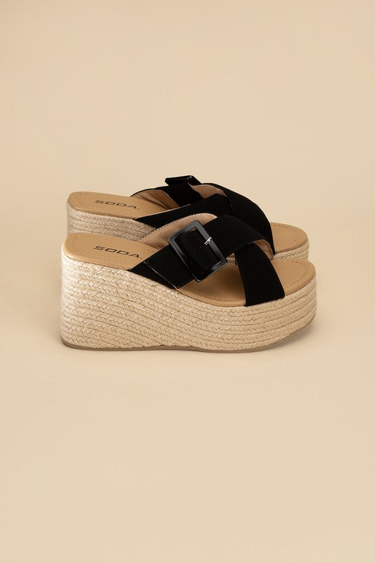 Manta Espadrille Platform Slides Sandals - Premium Sandals from Fortune Dynamic - Just $48! Shop now at Ida Louise Boutique