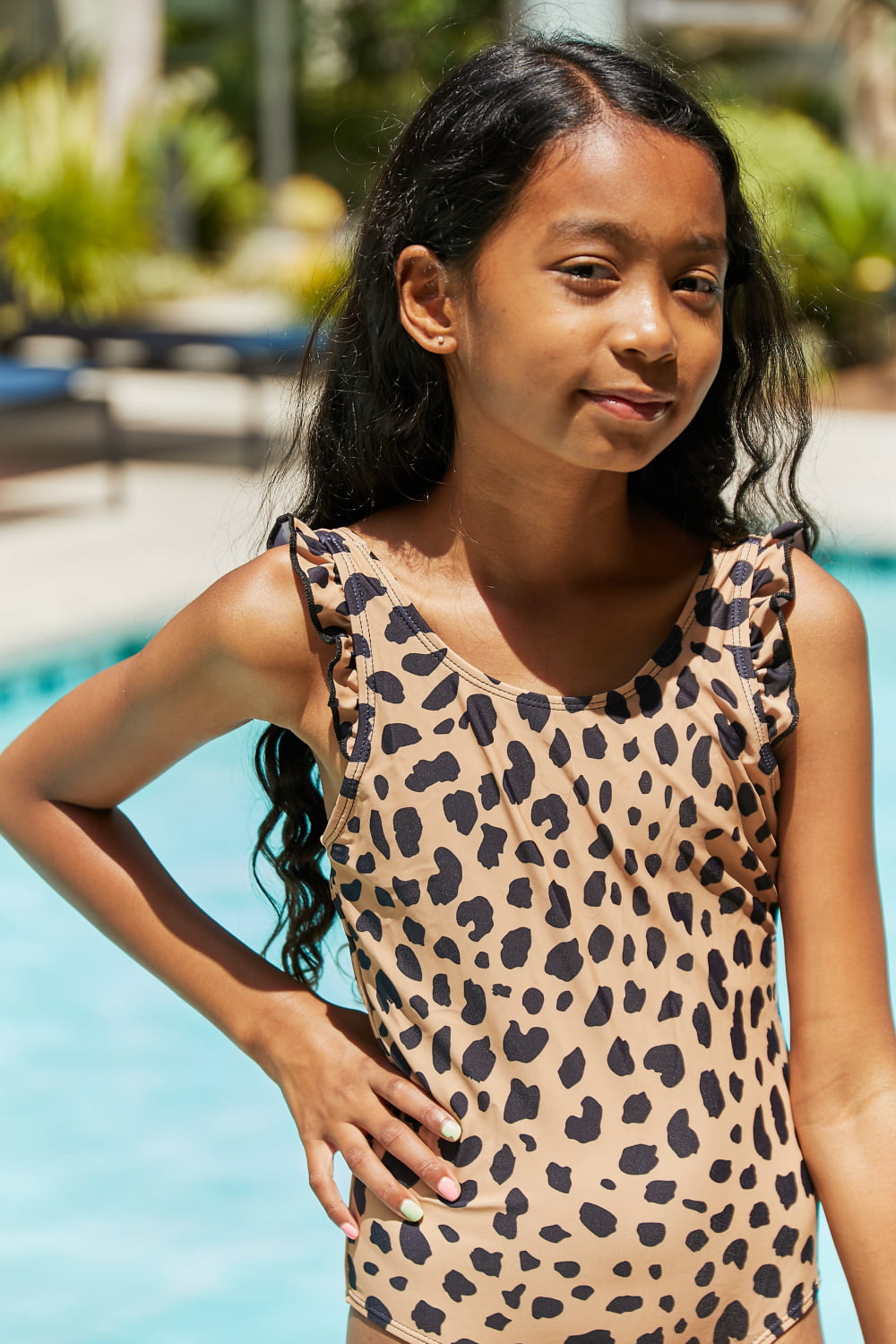 Marina West Swim Float On Ruffled One-Piece in Leopard - Premium Swimwear from Trendsi - Just $35! Shop now at Ida Louise Boutique