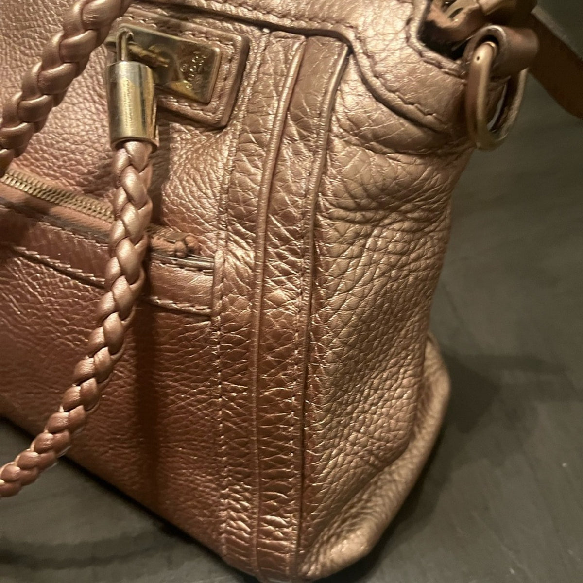 Gucci Metallic Pebble Calfskin Tote Bag - Premium  from Gucci - Just $1250! Shop now at Ida Louise Boutique