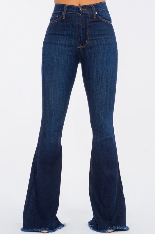GJG Bell Bottom Jean in Dark Denim - Premium Jeans from GJG Denim - Just $62! Shop now at Ida Louise Boutique