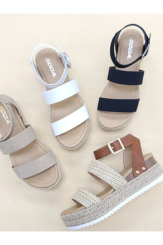 BRYCE Espadrille Platform Sandal - Premium Sandals from Let's See Style - Just $58! Shop now at Ida Louise Boutique