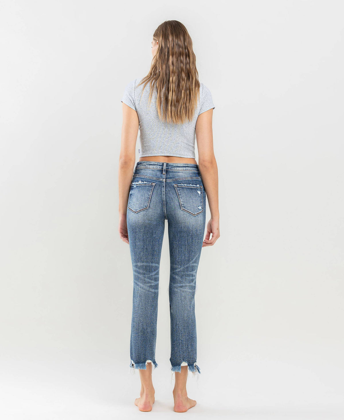 High Rise Slim Straight Jeans - Premium Jeans from Lovervet by VERVET - Just $74.90! Shop now at Ida Louise Boutique