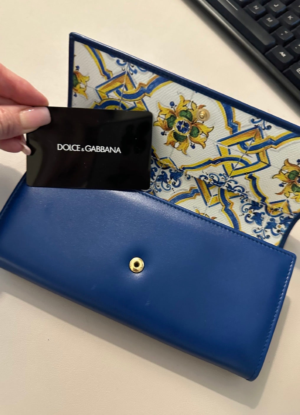 Dolce & Gabbana - Blue Mijorica Wallet