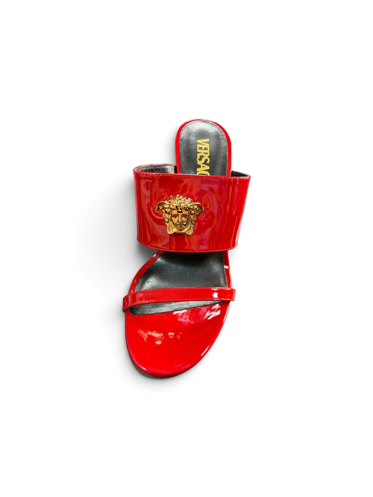 Versace Red Block Heel