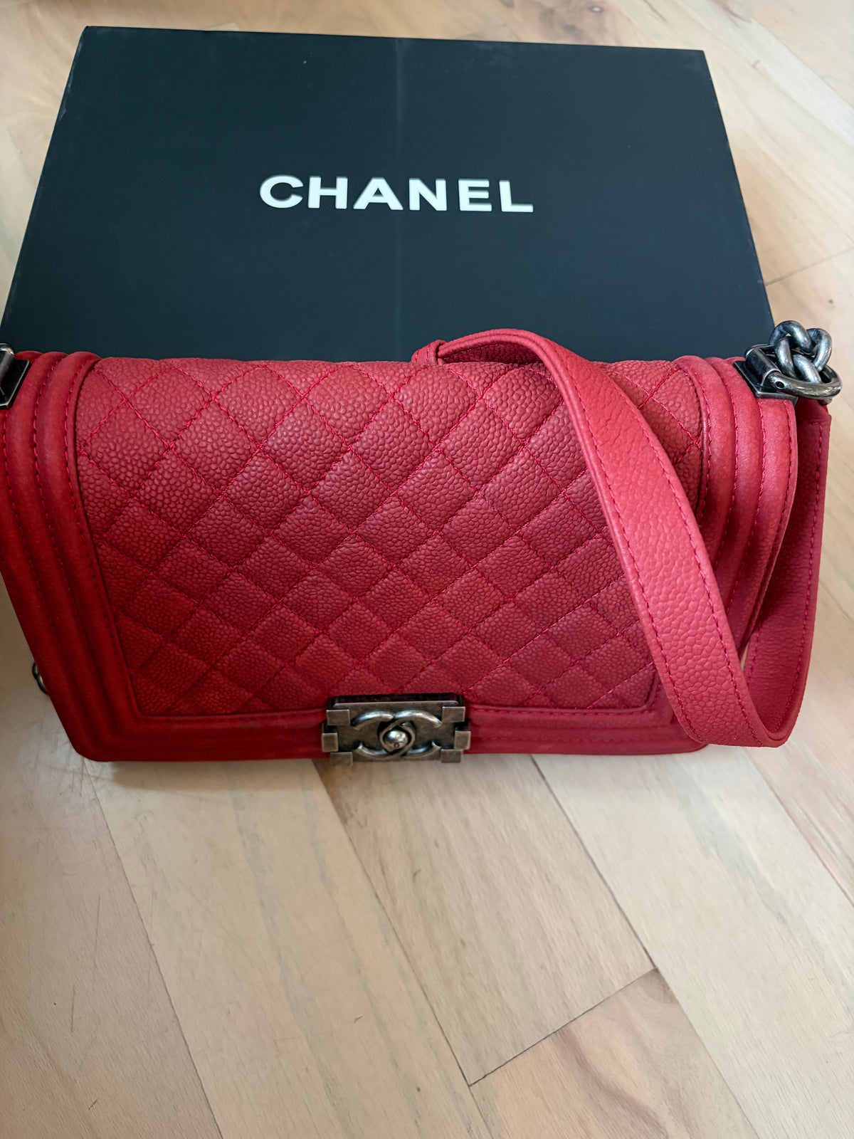 Chanel - Boy Flap Bag Quilted Caviar