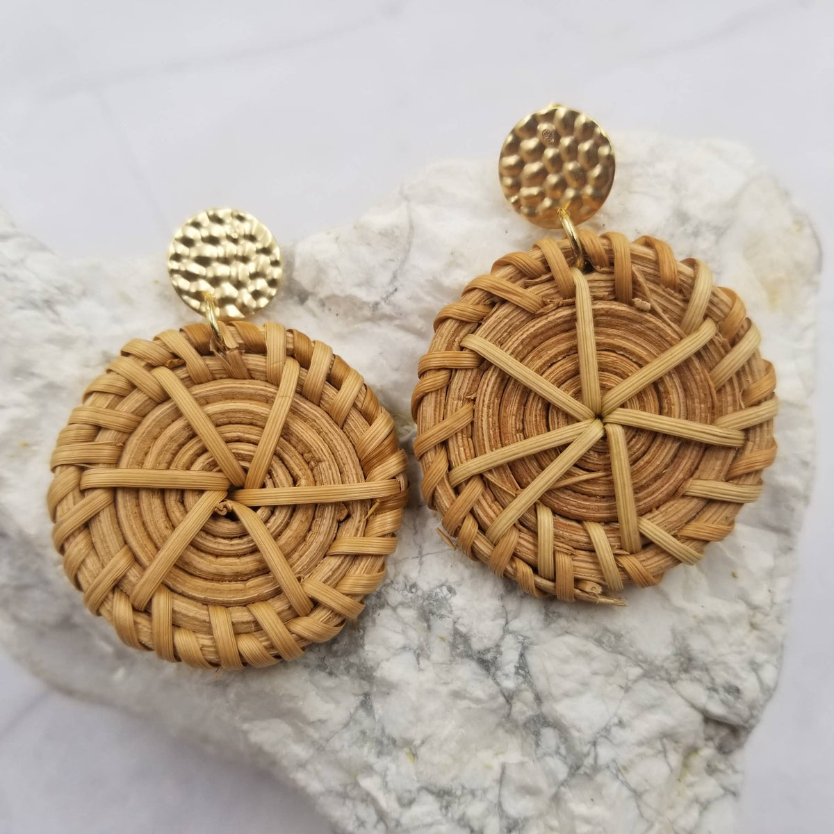 Boho Handmade Rattan Earrings - Premium Earrings from The Pretty Jewellery - Just $12! Shop now at Ida Louise Boutique