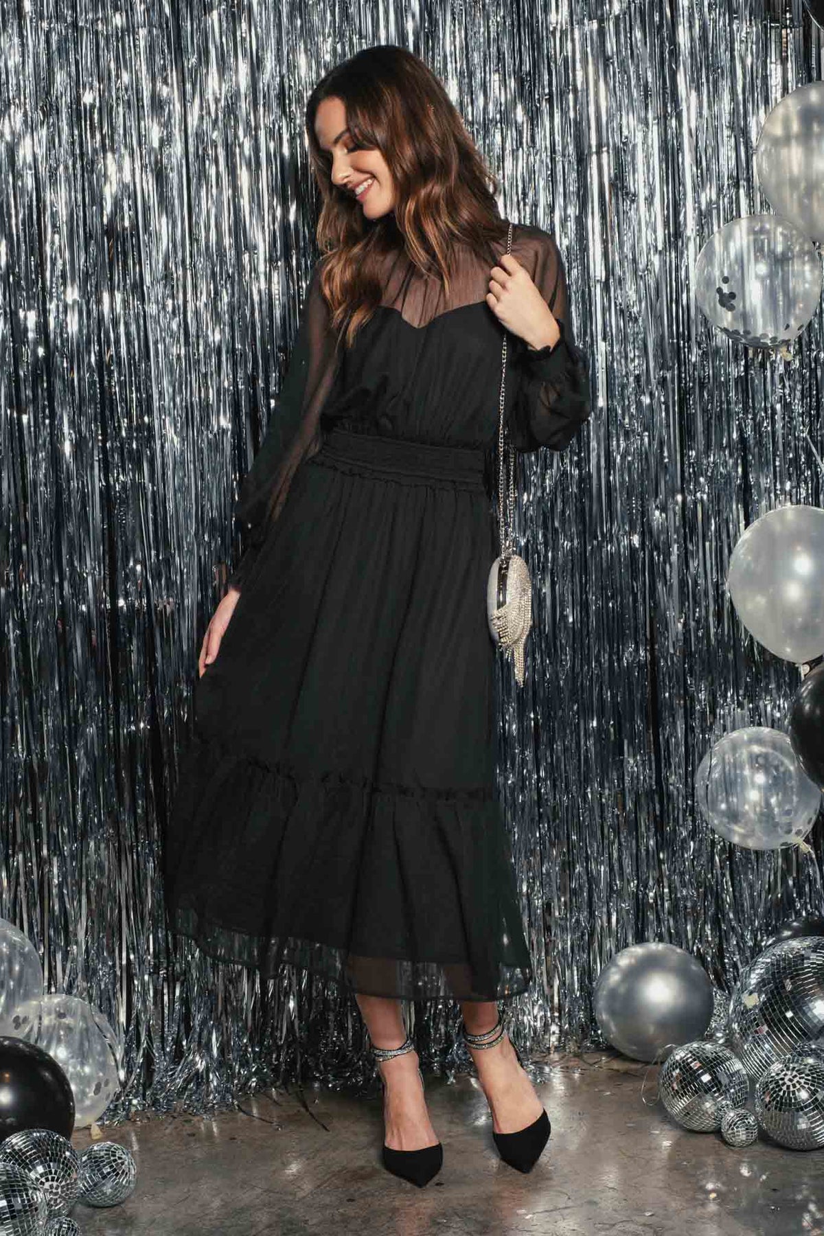Turning Heads Sheer Midi Dress - Premium Apparel & Accessories from By The River - Just $68! Shop now at Ida Louise Boutique